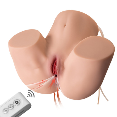 Jouets adultes de sexe de Toy Vagina Anal Masturbator Male de sexe de grand âne en caoutchouc de silicone pour l'homme des hommes avec 3 fréquences de vibration