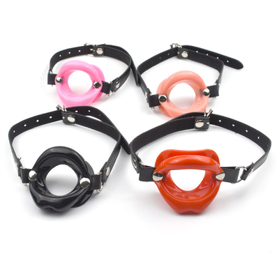 Grosse lèvre Boule orale Gag Bdsm Bondage Entraînement en cuir Restrictions Bouche ouverte Boucle ouverte