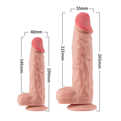 Vente chaude 20 cm Pénis en PVC artificiel pour femmes Masturbation avec une forte coupe d'aspiration