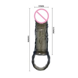 Coq Ring Silicone For Sex Condoms de vibrateur de douille de supplément de pénis de produit de sexe