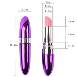 Vibrateur imperméable Mini Massager Lipstick Vibe de balle de rouge à lèvres 1 vitesse