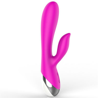 Vibrateur rechargeable de 10 de vitesses de silicone médical de sexe femmes de jouets
