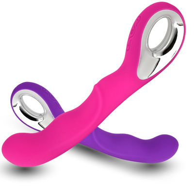 Vibrateur femelle de sexe de tache du silicone médical G avec le chargeur d'USB