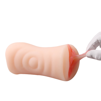 Les jouets réalistes de sexe de masturbation conjuguent jouet ouvert de sexe de chat de poche et de vagin de bouche