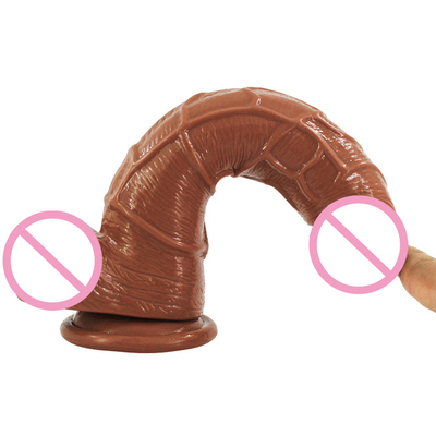7 pouces de bande de godemiché de jouets réalistes de sexe pour le faux chaud Dick de vente de femmes