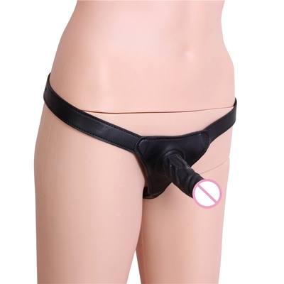 Lesbienne 4 pouces avec les jouets médicaux de sexe d'unité centrale de PVC de ceinture portable de pénis de surgeon