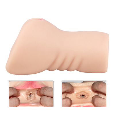 2 dans des jouets adultes de 1 sexe de Masturbators masculins avec le chat texturisé réaliste de la poche 3D et le sexe serré d'anus Stroker pour les hommes