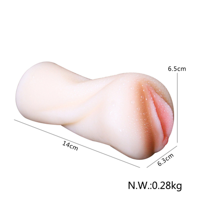 Chat élastique de poche de vagin texturisé réaliste pour le sexe des hommes