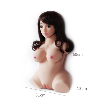 Poupée chinoise japonaise de chat de femme de Toy Vagina Big Natural Ass de demi de corps de sexe produit adulte de poupée pour le Masturbator masculin des hommes