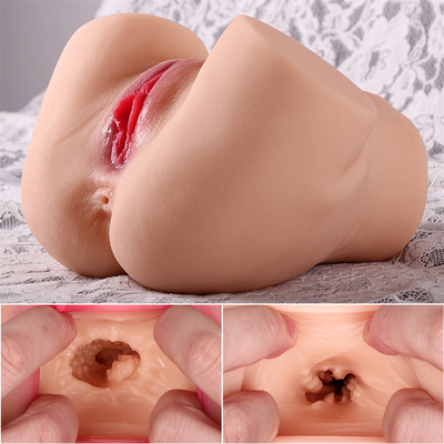 Fesses 3D réalistes de best-seller d'usine pour les hommes se masturbant le silicone Buttocksreal Cat Pocketssimulated Vaginal Sex T