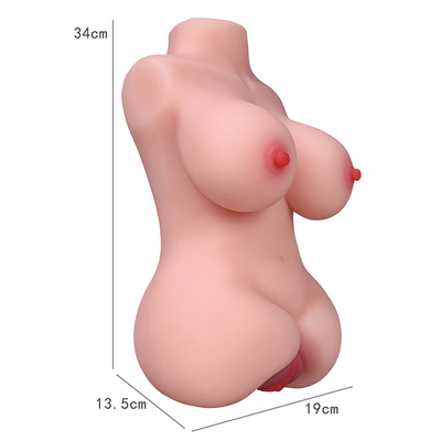 Âne mol de chat de vrai corps de peau demi pour le vagin énorme de Toy Big Torso Boobs Sex d'âne de grande de torse masturbation masculine de fesses pour M