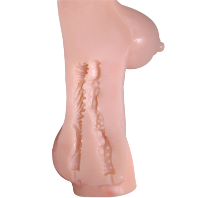 Masturbation de vagin d'âne de sein de Toy Hot Selling Half Body de vrai silicone réaliste grande pour le mâle des hommes