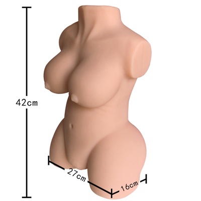 Masturbation de vagin d'âne de sein de Toy Hot Selling Half Body de vrai silicone réaliste grande pour le mâle des hommes