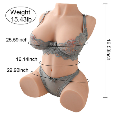 Le chat direct de 7,5 kilogrammes d'usine se masturbent torse de produits de sexe le demi pour les poupées adultes de sexe de l'homme