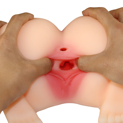 Poupée adulte de sexe de poupée de masturbation de demi de corps grand d'âne de sexe de poupée vrai de vagin le meilleur marché âne mol de femmes pour l'homme