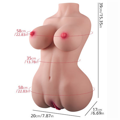 moitié du silicone 5.5kg de saxo de poupée de chat réaliste femelle de torse de grands de sein de sexe de poupée hommes de Toy Suitable Toys Sex Adult pour les hommes