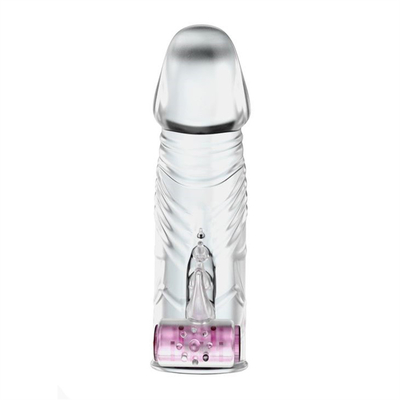 Préservatifs mous de bande d'élargissement de Crystal Vibrating Penis Sleeves Delay pour l'homme