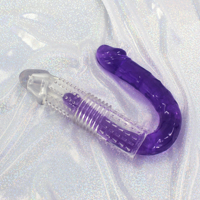 Jouets adultes de sexe de Crystal Condoms And Extendable Male de préservatifs réutilisables de pénis