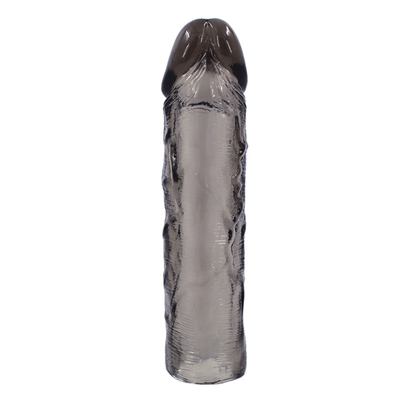Pénis réaliste de silicone de coq de douille d'extension de pénis d'hommes de Toy Dildo Extender Condoms For de sexe