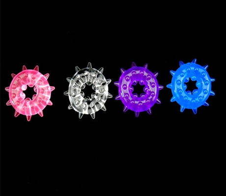Le pénis coloré Ring Cock Rings Male Sex joue les anneaux à retard de temps de pénis