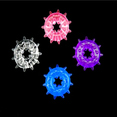 Le pénis coloré Ring Cock Rings Male Sex joue les anneaux à retard de temps de pénis