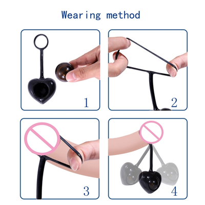 Coq en caoutchouc Ring For Men Sex Toy de vibration de Ring Silicone Vibrator Delay Ejaculation de pénis