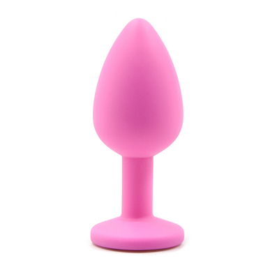 Jouets adultes gais anaux de prise de bout de Chastity Anal Plug Adult Toy Jeweled par silicone portatif pour les hommes