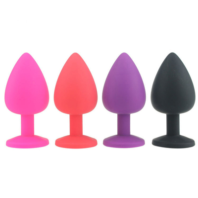 Jouets adultes gais anaux de prise de bout de Chastity Anal Plug Adult Toy Jeweled par silicone portatif pour les hommes