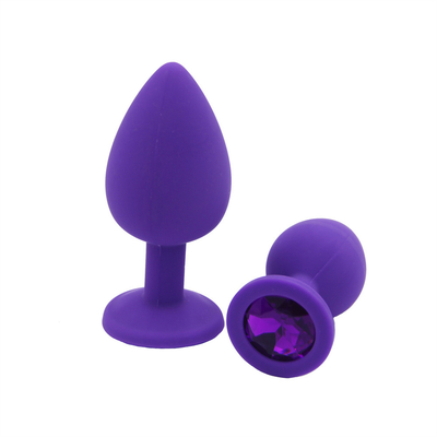 Jouets adultes gais anaux de prise de bout de Chastity Anal Plug Adult Toy Jeweled par silicone portatif pour les hommes