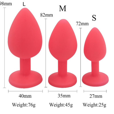 Jouets adultes gais anaux de prise de bout de Chastity Anal Plug Adult Toy Jeweled par silicone portatif pour les hommes