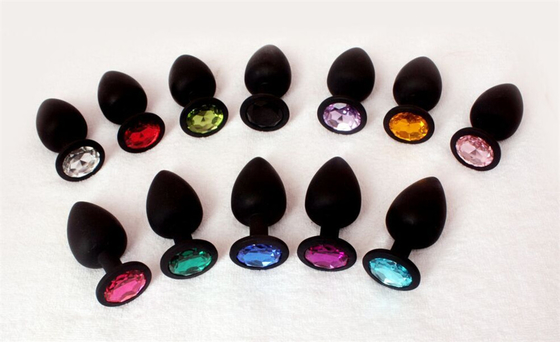 Jouets adultes gais anaux de prise de bout de Chastity Anal Plug Adult Toy Jeweled par silicone portatif pour les hommes