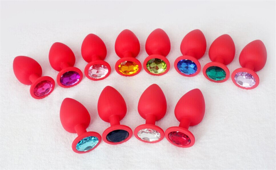 Jouets adultes gais anaux de prise de bout de Chastity Anal Plug Adult Toy Jeweled par silicone portatif pour les hommes