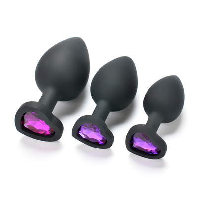 Jouets adultes gais anaux de prise de bout de Chastity Anal Plug Adult Toy Jeweled par silicone portatif pour les hommes