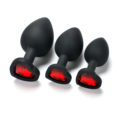 Jouets adultes gais anaux de prise de bout de Chastity Anal Plug Adult Toy Jeweled par silicone portatif pour les hommes