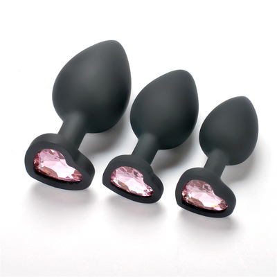 Jouets adultes gais anaux de prise de bout de Chastity Anal Plug Adult Toy Jeweled par silicone portatif pour les hommes