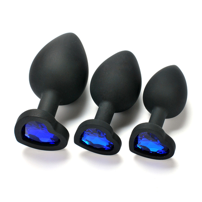Jouets adultes gais anaux de prise de bout de Chastity Anal Plug Adult Toy Jeweled par silicone portatif pour les hommes