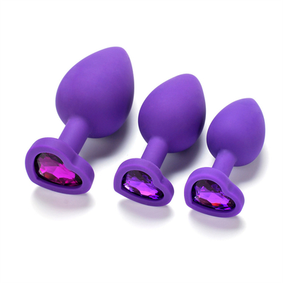 Jouets adultes gais anaux de prise de bout de Chastity Anal Plug Adult Toy Jeweled par silicone portatif pour les hommes