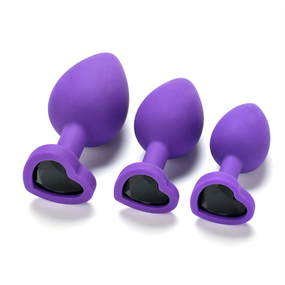 Jouets adultes gais anaux de prise de bout de Chastity Anal Plug Adult Toy Jeweled par silicone portatif pour les hommes