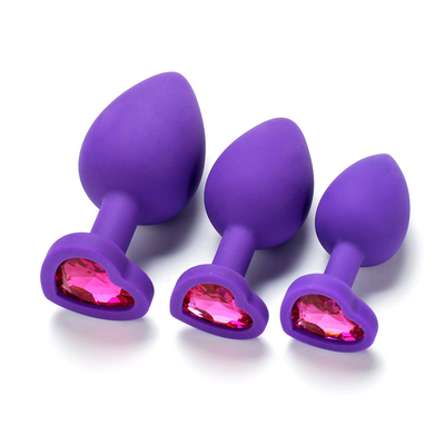 Jouets adultes gais anaux de prise de bout de Chastity Anal Plug Adult Toy Jeweled par silicone portatif pour les hommes