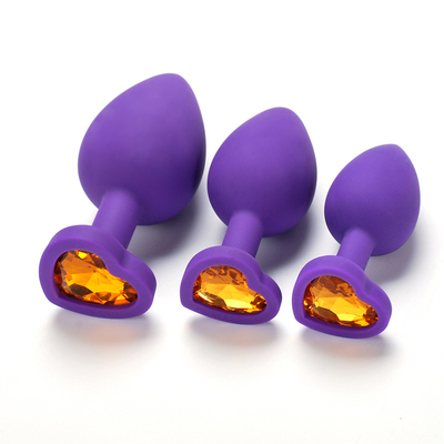 Jouets adultes gais anaux de prise de bout de Chastity Anal Plug Adult Toy Jeweled par silicone portatif pour les hommes