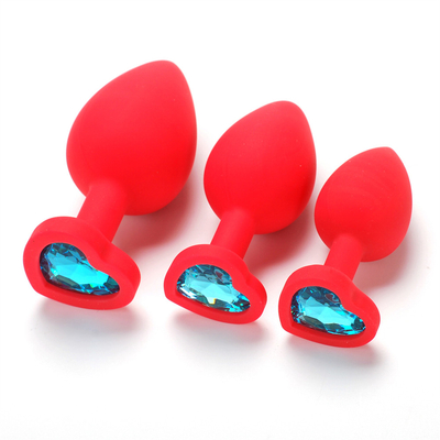 Jouets adultes gais anaux de prise de bout de Chastity Anal Plug Adult Toy Jeweled par silicone portatif pour les hommes