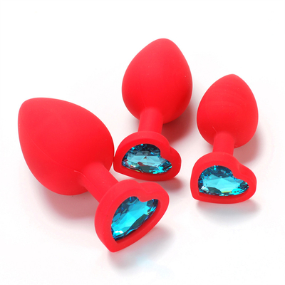 Jouets adultes gais anaux de prise de bout de Chastity Anal Plug Adult Toy Jeweled par silicone portatif pour les hommes