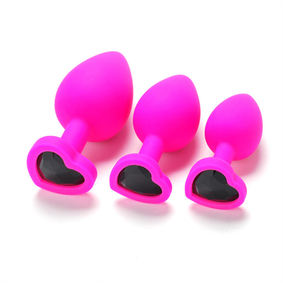 Jouets adultes gais anaux de prise de bout de Chastity Anal Plug Adult Toy Jeweled par silicone portatif pour les hommes