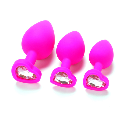 Jouets adultes gais anaux de prise de bout de Chastity Anal Plug Adult Toy Jeweled par silicone portatif pour les hommes
