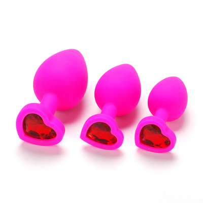 Jouets adultes gais anaux de prise de bout de Chastity Anal Plug Adult Toy Jeweled par silicone portatif pour les hommes