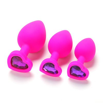 Jouets adultes gais anaux de prise de bout de Chastity Anal Plug Adult Toy Jeweled par silicone portatif pour les hommes