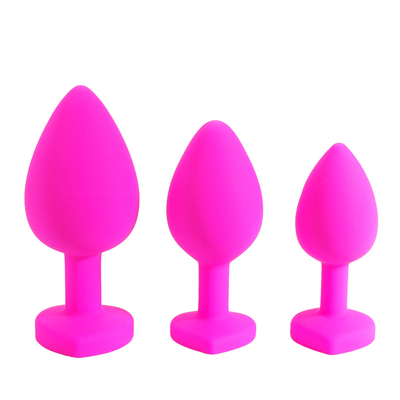 Jouets adultes gais anaux de prise de bout de Chastity Anal Plug Adult Toy Jeweled par silicone portatif pour les hommes