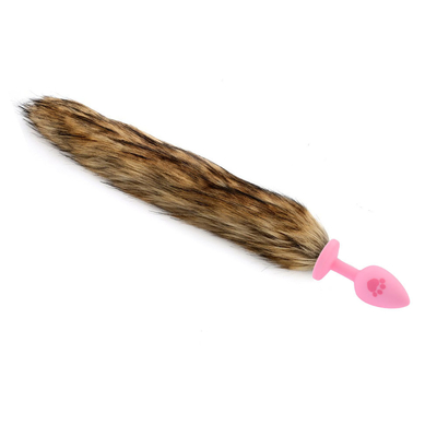 Jouets anaux de sodomie de silicone de prise de Fox de taille de S de bout sexy de queue pour le magasin en ligne Chine d'hommes de femmes