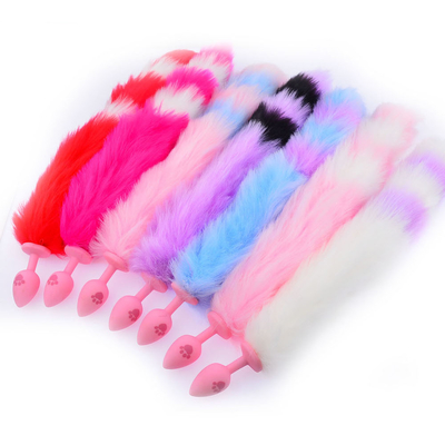 Jouets anaux de sodomie de silicone de prise de Fox de taille de S de bout sexy de queue pour le magasin en ligne Chine d'hommes de femmes