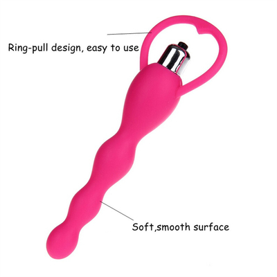 Le sexe Toy Beads 10 de silicone expédie le vibrateur anal de prise pour les deux hommes et femmes